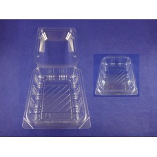 CT-21 Clear PET Hinged Container 